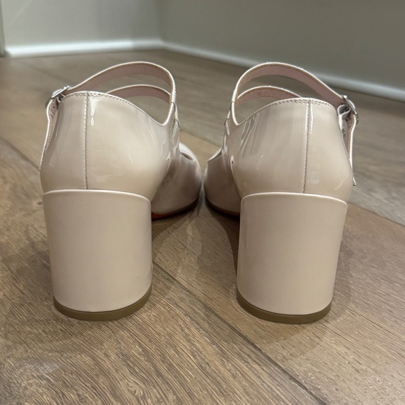 Christian Louboutin Miss Jane 55 mm Mary Janes - Patent calf - Leche Size 38.5 - Picture 5 of 8